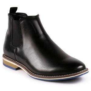 Metrocharm MC130 Black Slip On Chelsea Boot